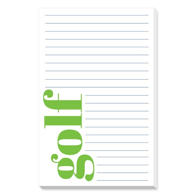 GOLF LARGE NOTEPADS