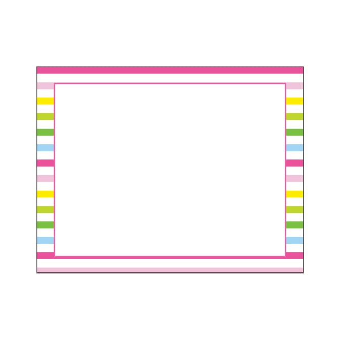 STRIPED BORDER FLAT NOTES