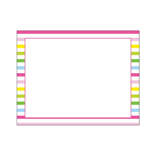 STRIPED BORDER FLAT NOTES