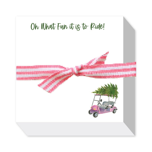 OH WHAT FUN IT IS TO RIDE! NOTEPAD