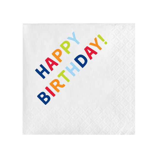 HAPPY BIRTHDAY COCKTAIL NAPKINS