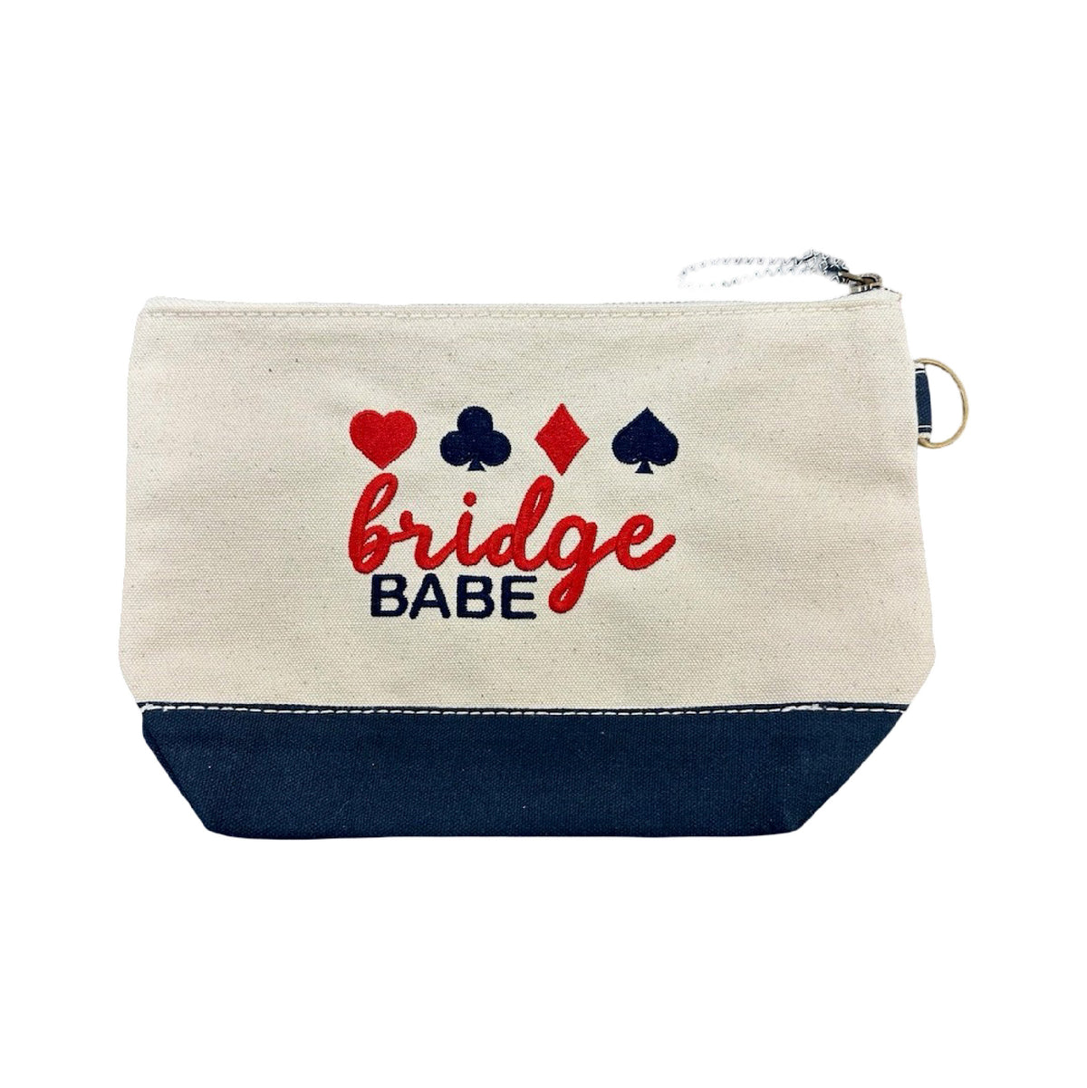 BRIDGE EMBROIDERED COSMETIC BAG