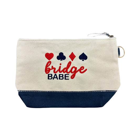 BRIDGE EMBROIDERED COSMETIC BAG