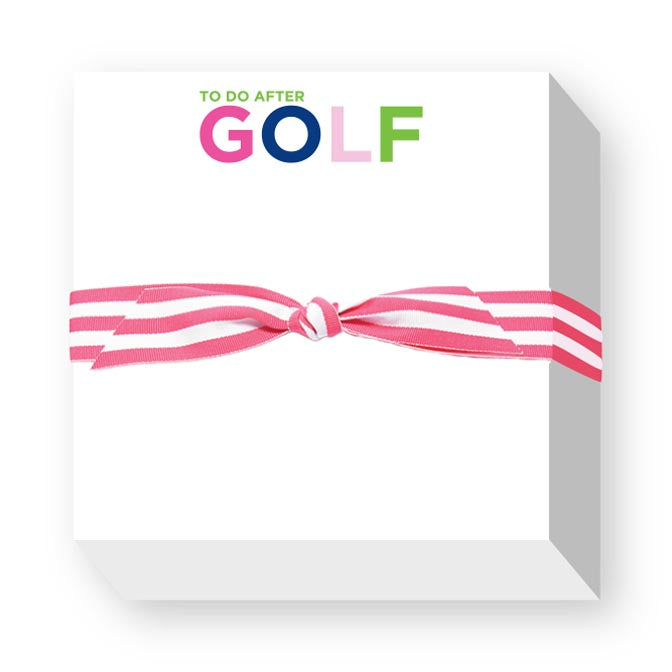 TO DO AFTER GOLF CHUBBIE NOTEPADS