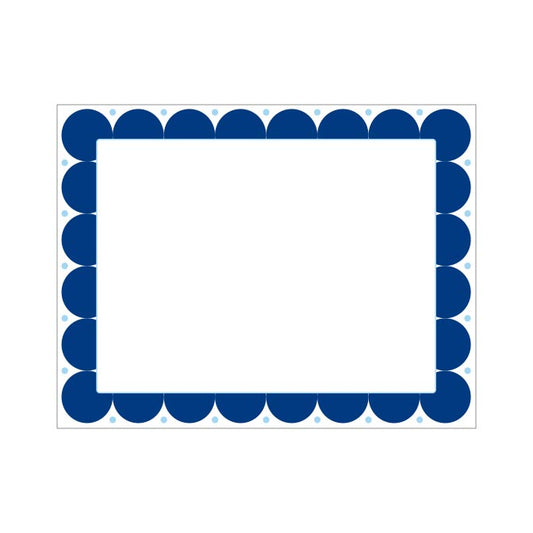 NAVY BORDER FLAT NOTES