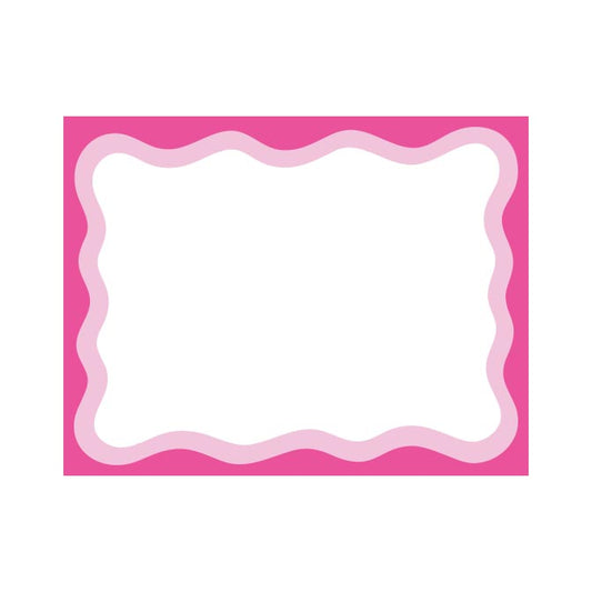 PINK WAVY BORDER FLAT NOTES