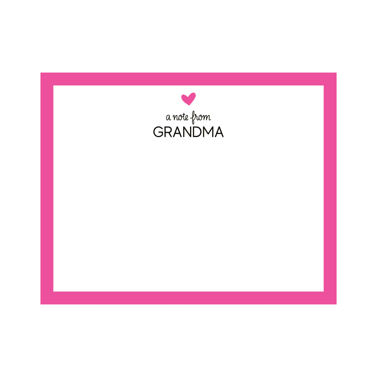 A NOTE FROM... MOTHER & GRANDMOTHER FLAT NOTES