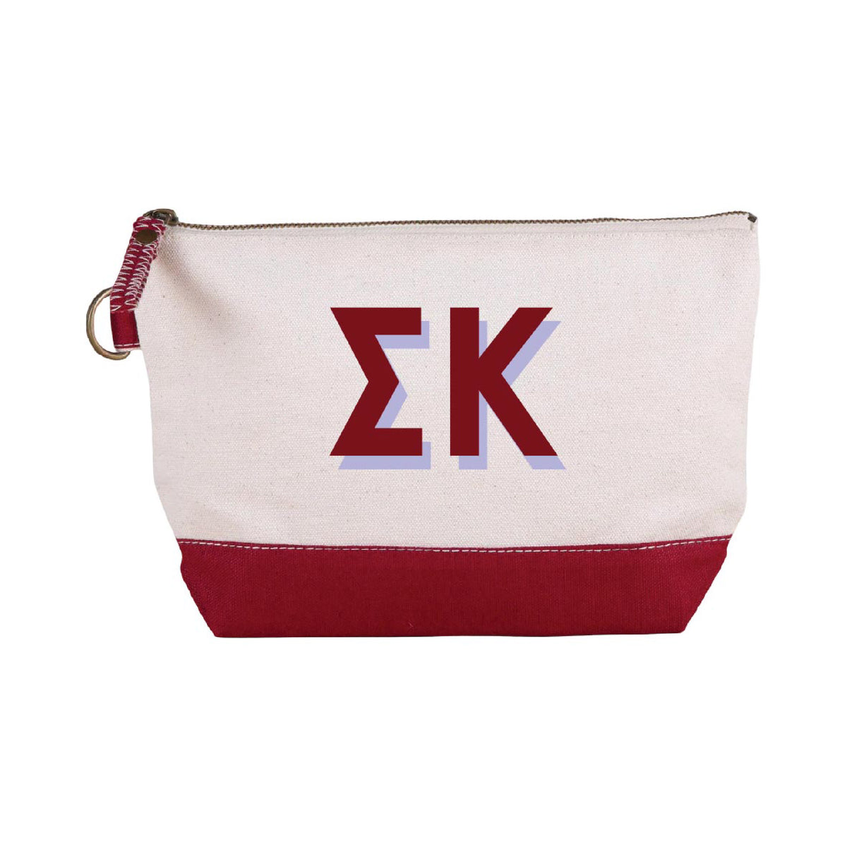 GREEK SORORITY EMBROIDERED COSMETIC BAGS