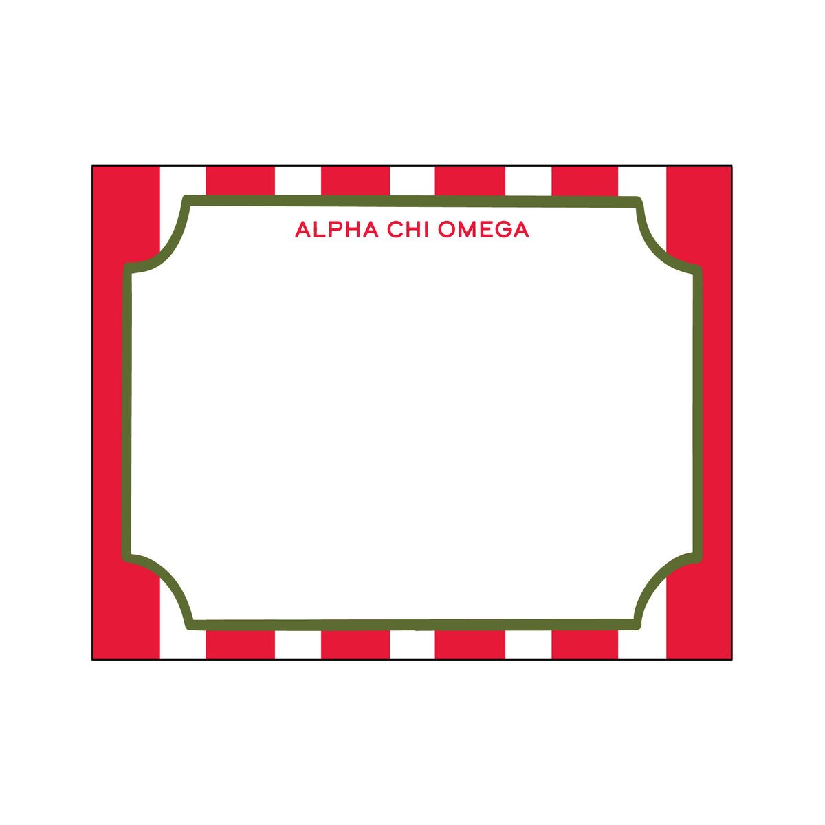 GREEK CABANA STRIPE FLAT NOTES