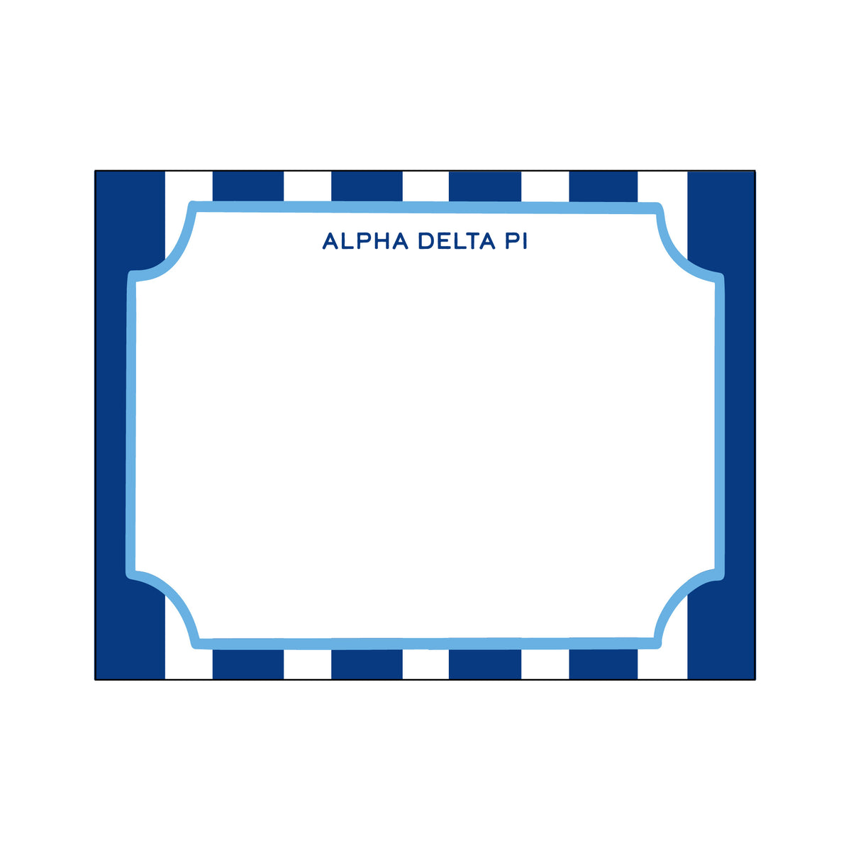 GREEK CABANA STRIPE FLAT NOTES