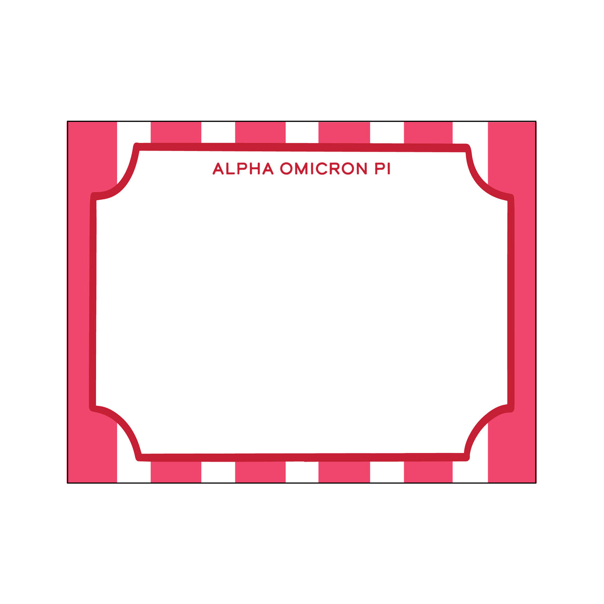 GREEK CABANA STRIPE FLAT NOTES