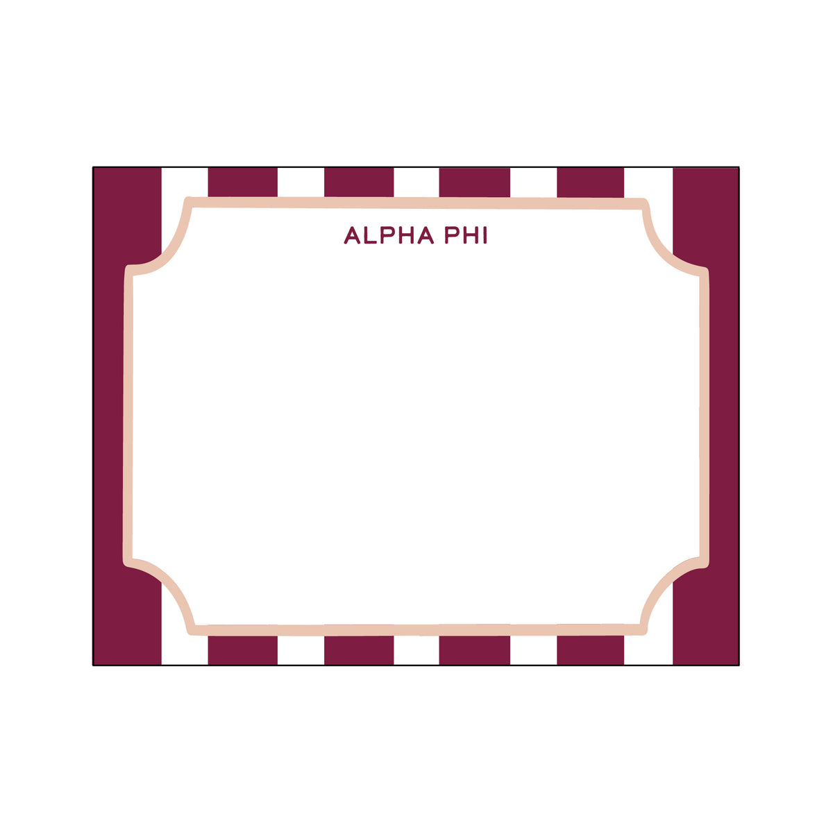 GREEK CABANA STRIPE FLAT NOTES