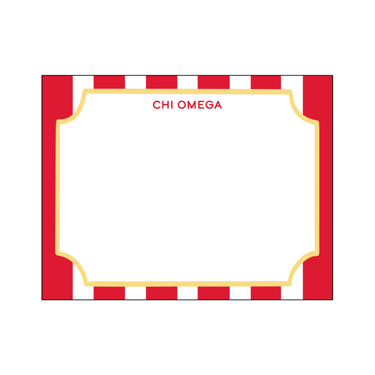 GREEK CABANA STRIPE FLAT NOTES