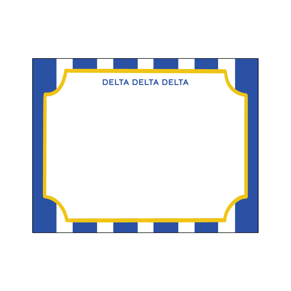 GREEK CABANA STRIPE FLAT NOTES