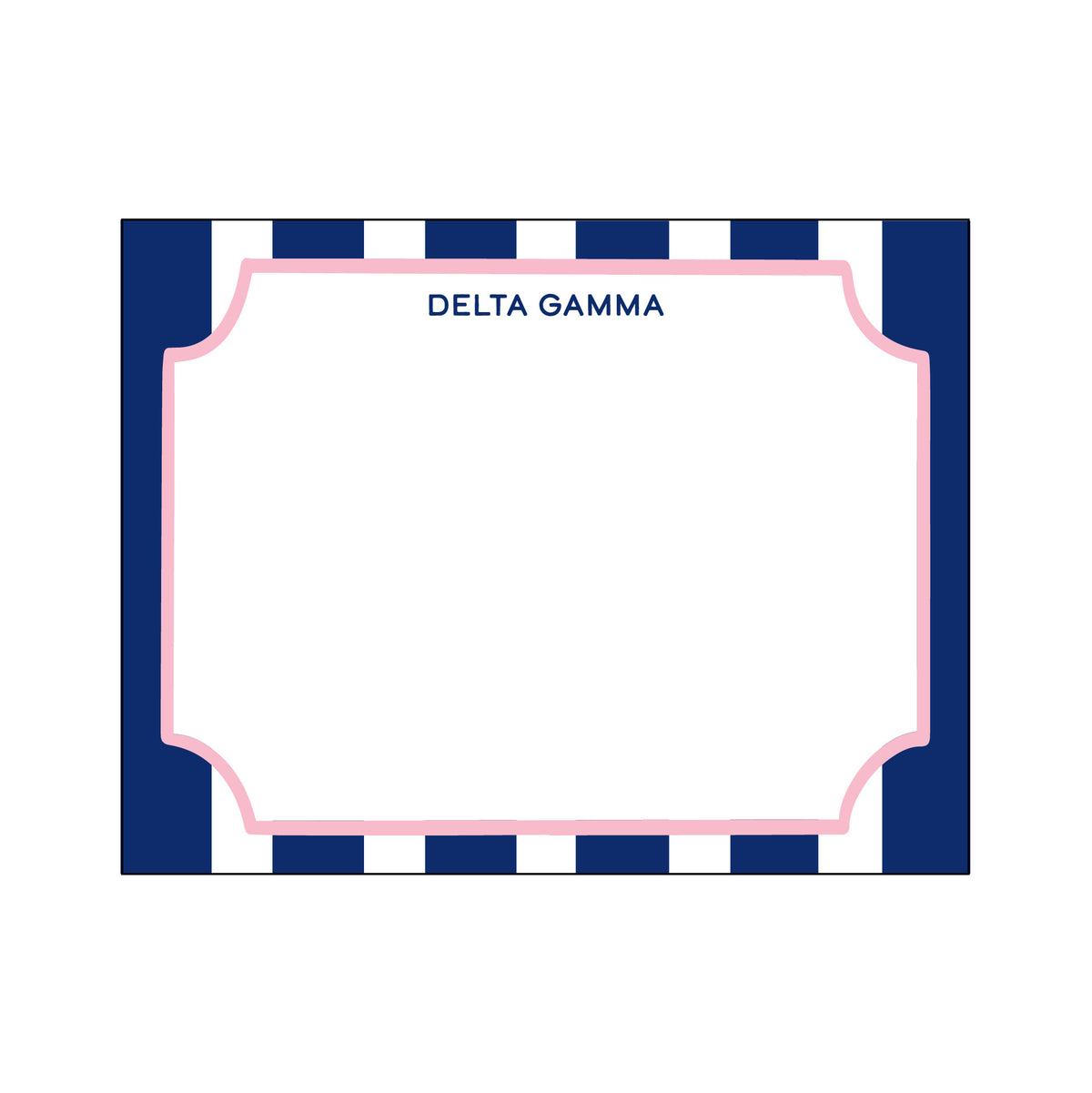 GREEK CABANA STRIPE FLAT NOTES
