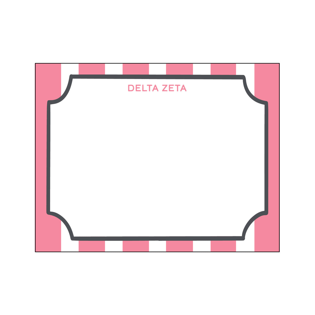 GREEK CABANA STRIPE FLAT NOTES