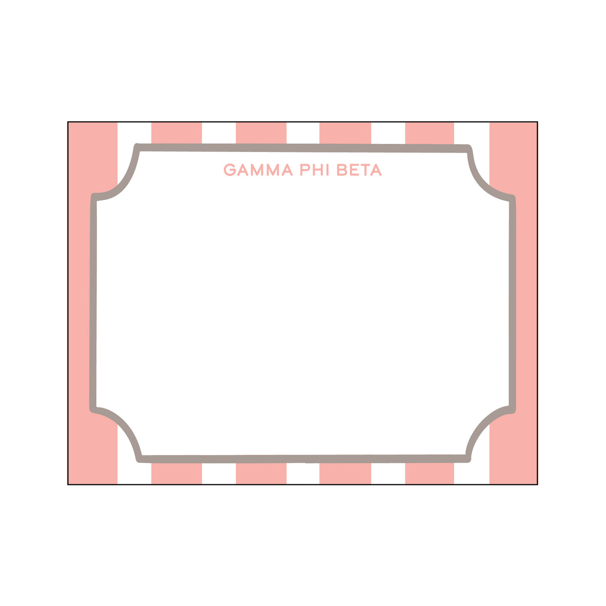 GREEK CABANA STRIPE FLAT NOTES