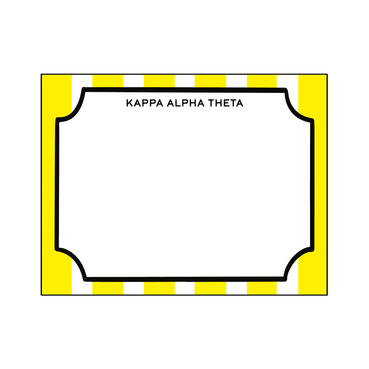 GREEK CABANA STRIPE FLAT NOTES