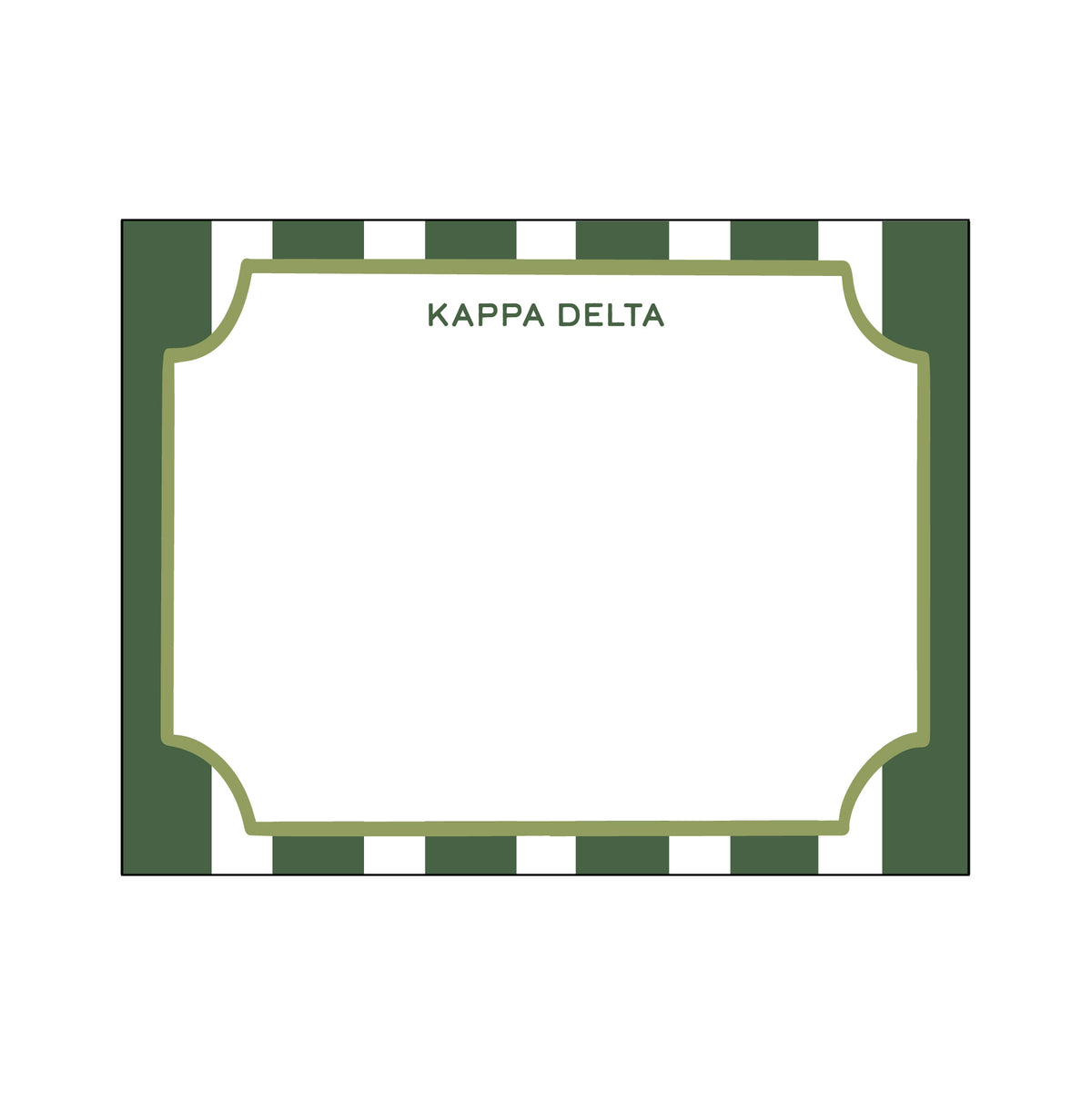 GREEK CABANA STRIPE FLAT NOTES