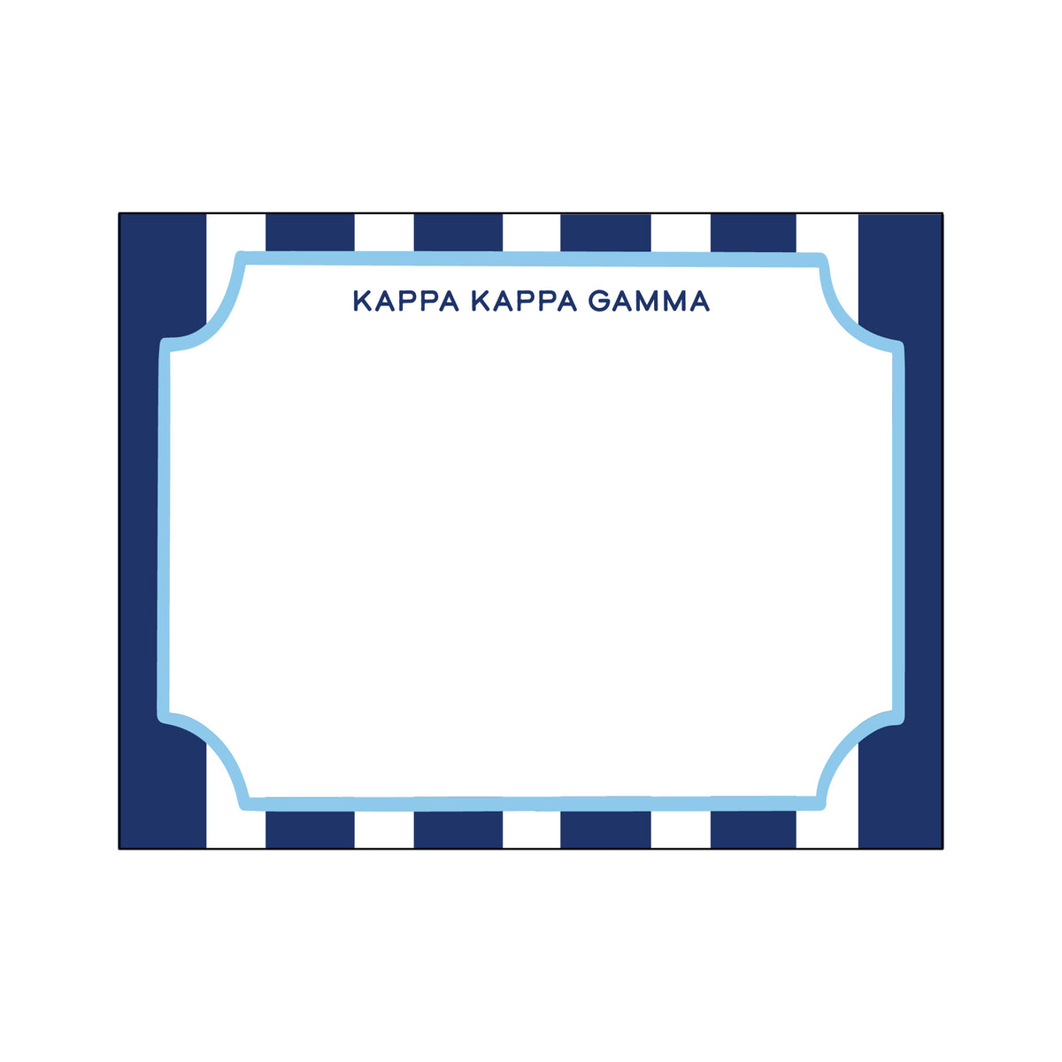 GREEK CABANA STRIPE FLAT NOTES