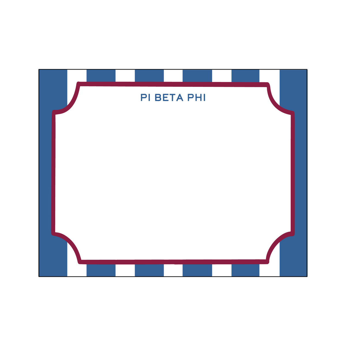 GREEK CABANA STRIPE FLAT NOTES