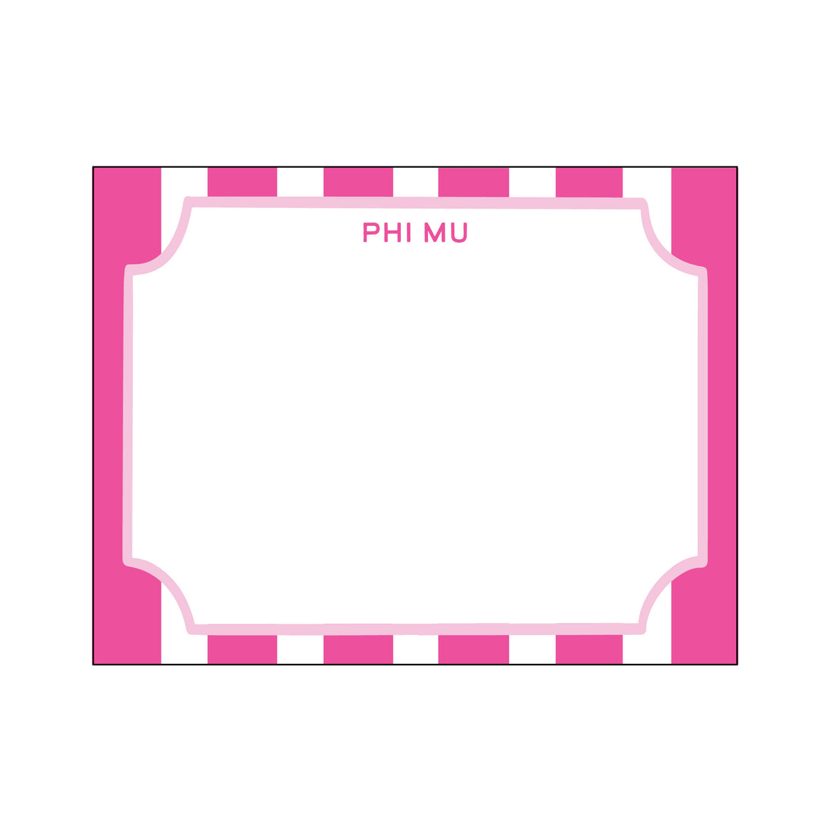 GREEK CABANA STRIPE FLAT NOTES