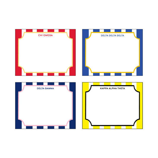 GREEK CABANA STRIPE FLAT NOTES