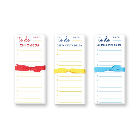GREEK SKINNIE LINED NOTEPADS