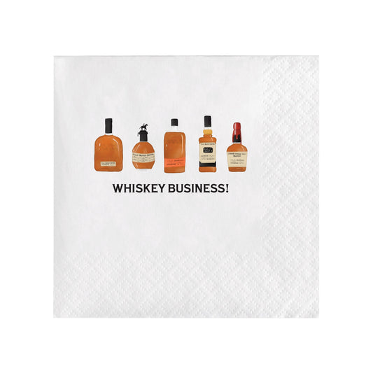 WHISKEY BUSINESS COCKTAIL NAPKINS