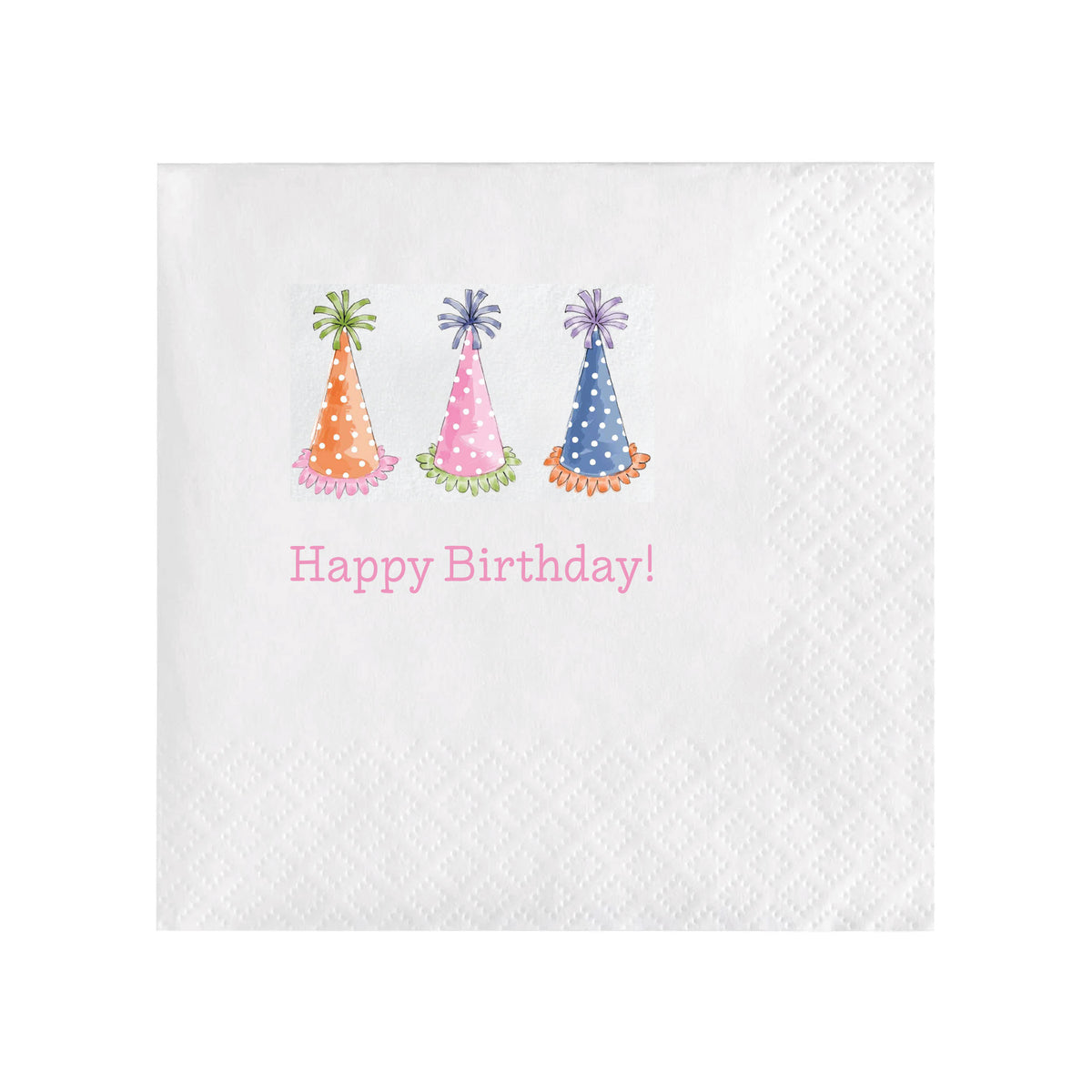HAPPY BIRTHDAY HATS COCKTAIL NAPKINS