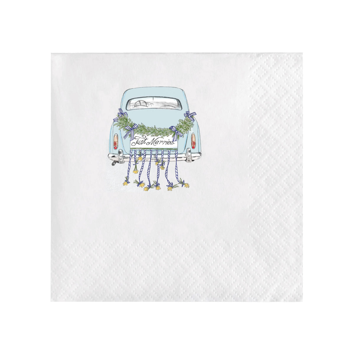 JUST MARRIED COCKTAIL NAPKINS