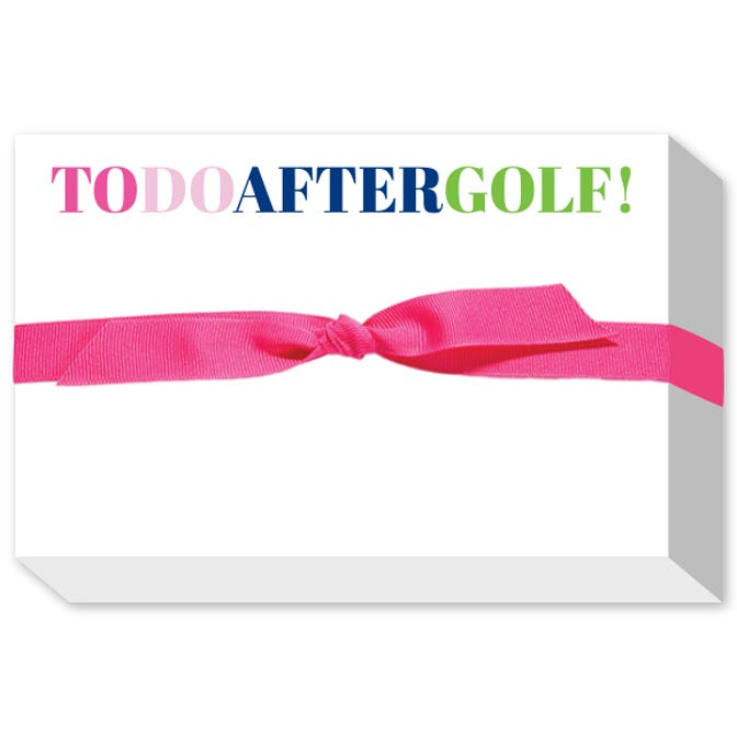 TO DO AFTER GOLF BIG AND BOLD NOTEPADS