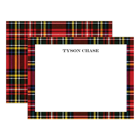 ROYAL STEWART DOUBLE-SIDED PERSONALIZED FLAT NOTES