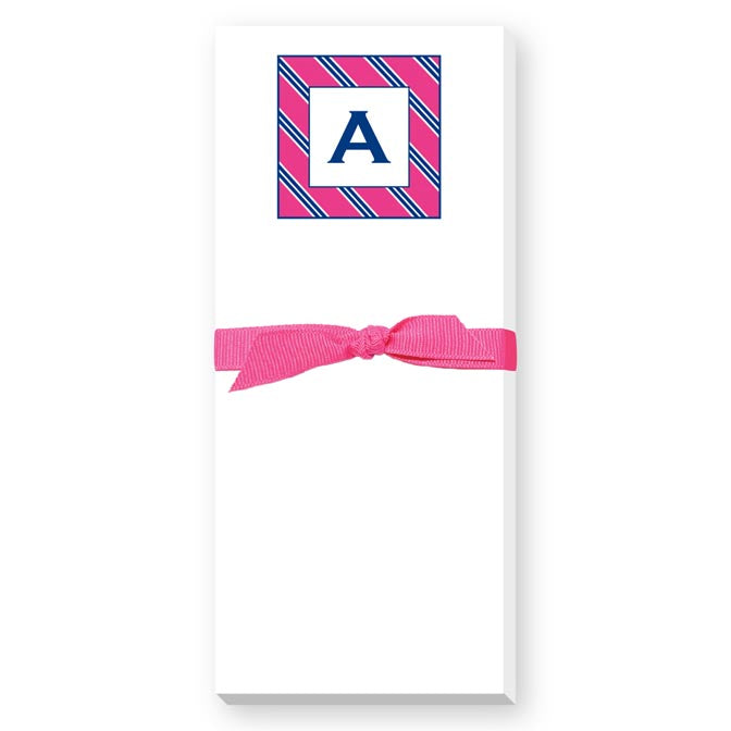 REPP STRIPE INITIAL SKINNIE NOTEPAD