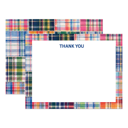BRIGHT MADRAS THANK YOU FLAT NOTES
