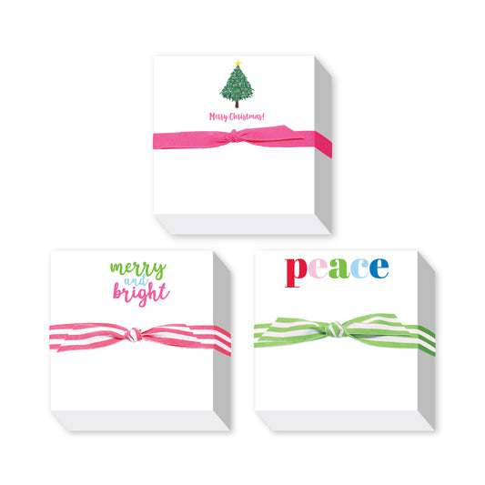 BRIGHT HOLIDAY CHUBBIE NOTEPADS