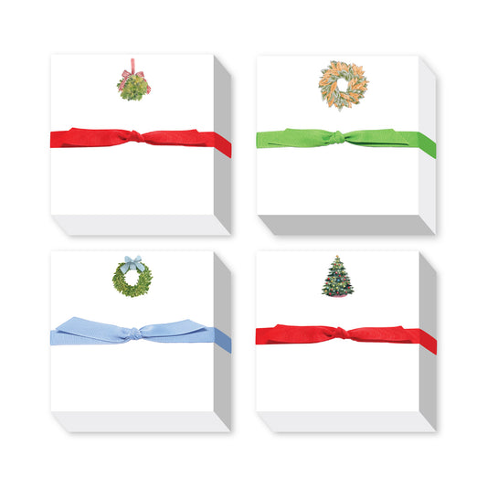 HOLIDAY GREENERY CHUBBIE NOTEPADS