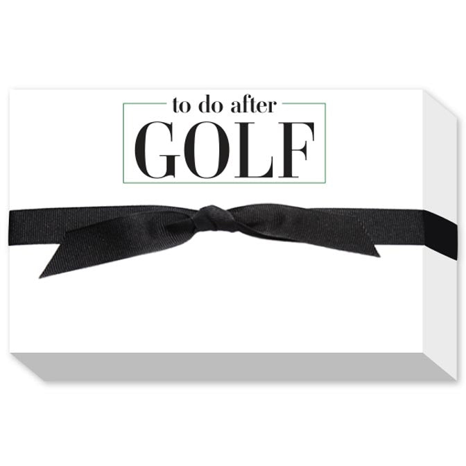 TO DO AFTER GOLF BIG AND BOLD NOTEPADS