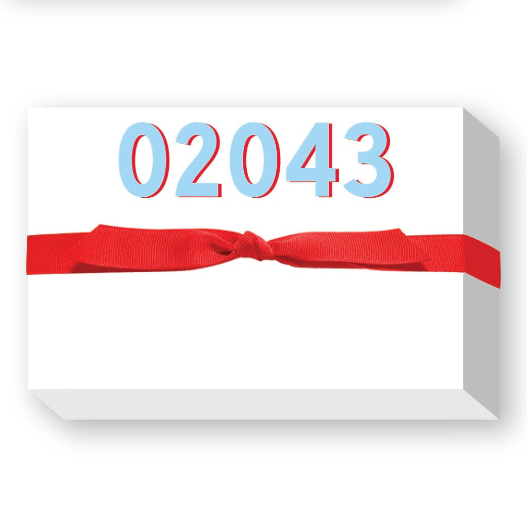 ZIP CODE BIG AND BOLD NOTEPAD-BIGZIP21