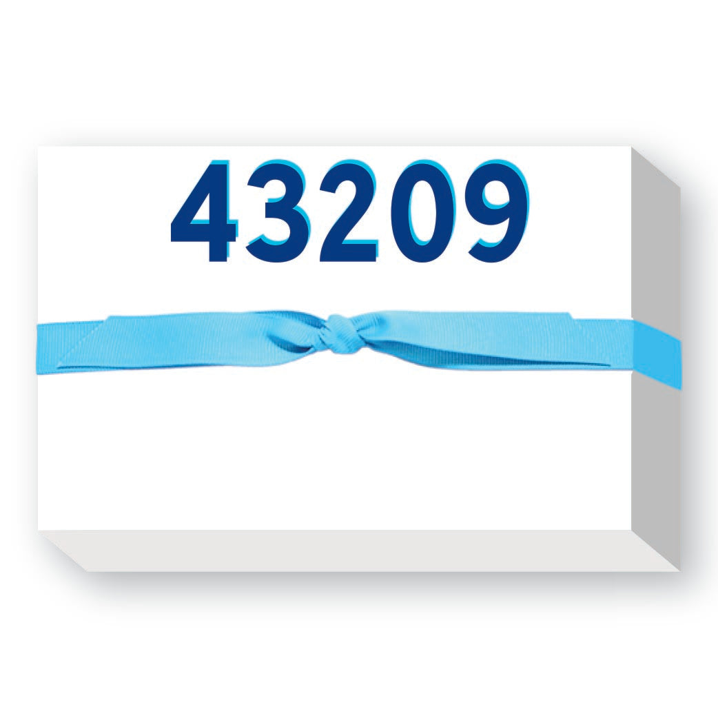 ZIP CODE BIG AND BOLD NOTEPAD-BIGZIP21