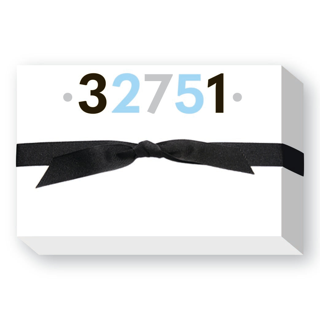 ZIP CODE BIG AND BOLD NOTEPAD