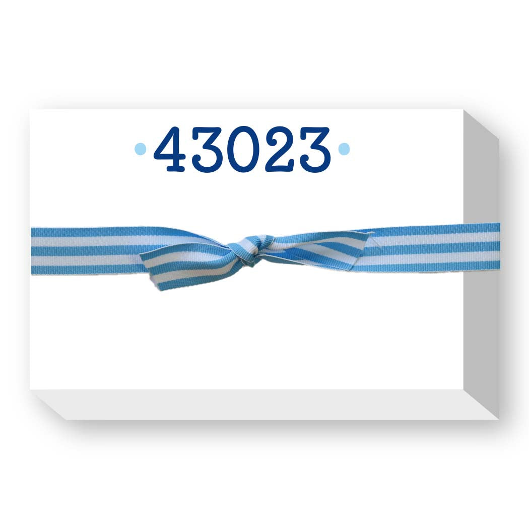 ZIP CODE BIG & BOLD NOTEPAD
