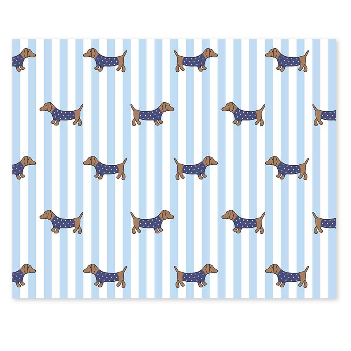 SWEATER DACHSHUND FOLDOVER NOTES