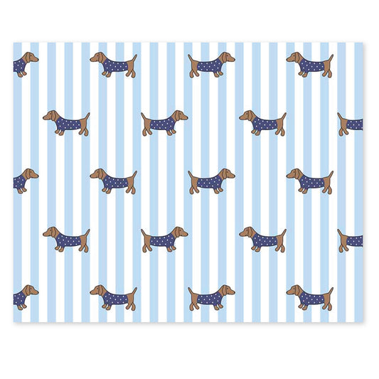 SWEATER DACHSHUND FOLDOVER NOTES