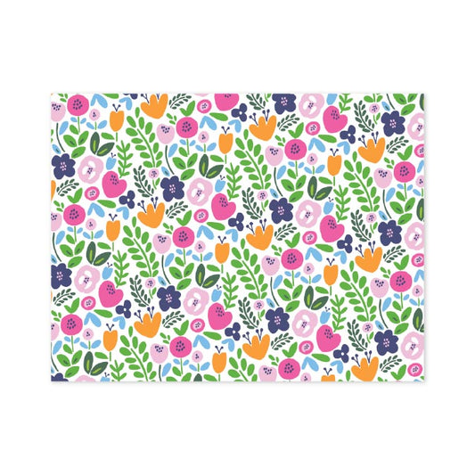 FLORAL FOLDOVER NOTES