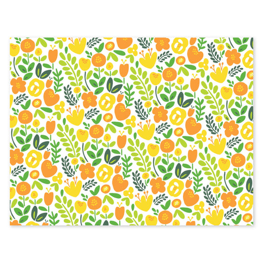 FLORAL FOLDOVER NOTES