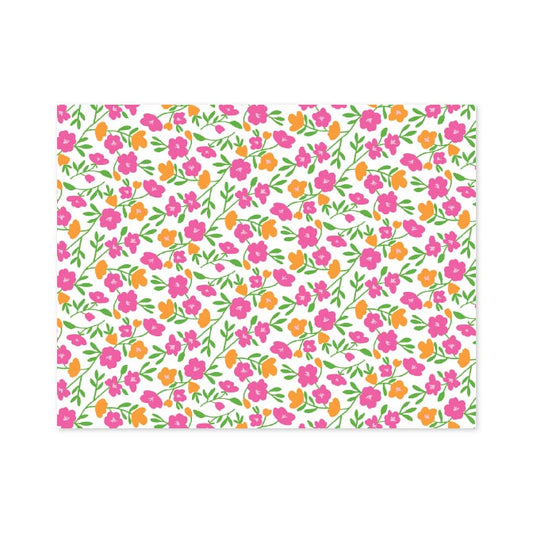 FLORAL FOLDOVER NOTES