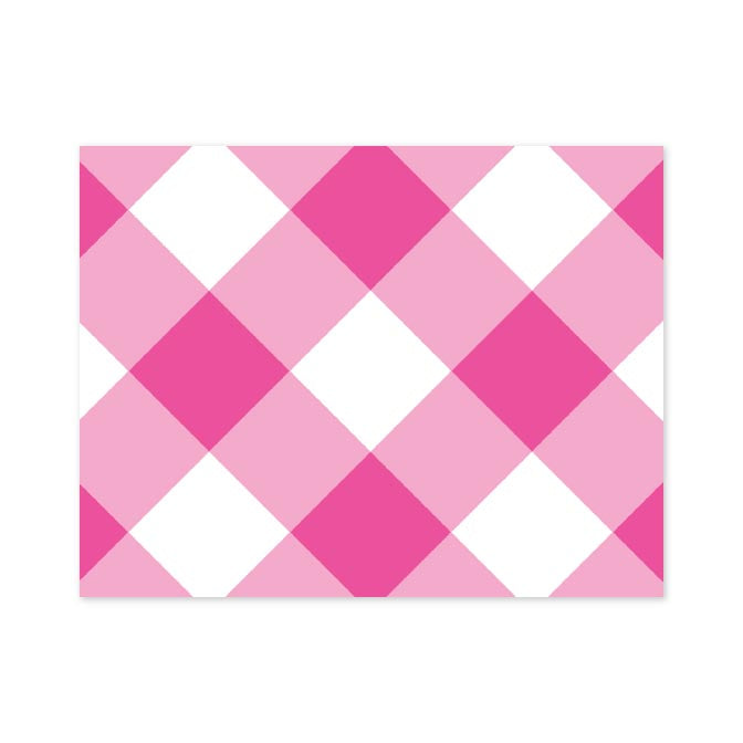 GINGHAM FOLDOVER NOTES