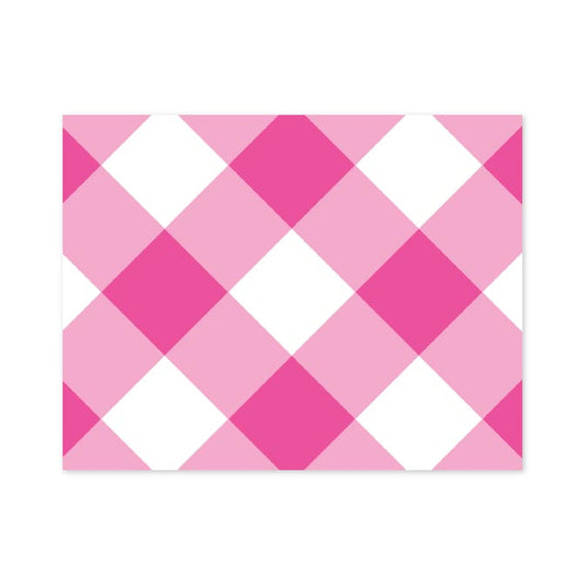 GINGHAM FOLDOVER NOTES