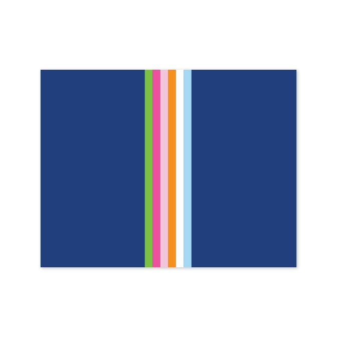 STRIPED FOLDOVER NOTES